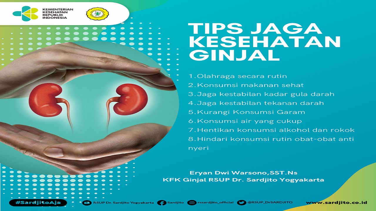 ilustrasi menjaga kesehatan ginjal/Kemenkes